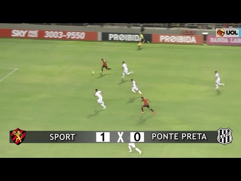 Gols: Sport 1 x 0 Ponte Preta