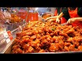 Busiest street food snack shop in Korea?! Most satisfying chicken, dumpling, tteokbokki video BEST 9