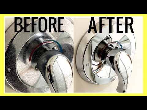 How to REMOVE HARD WATER STAINS from TAPS, TILES, FAUCETS & Shine Them! (SO IMPRESSIVE) Andrea Jean