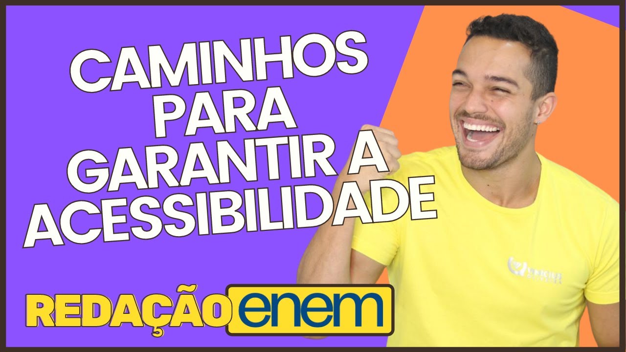 REDAÇÃO PRONTA SOBRE ACESSIBILIDADE E DEFICIENTES FÍSICOS | REDAÇÃO ENEM | PROFINHO da REDAÇÃO