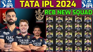 IPL 2024 - Royal Challengers Bangalore Best Squad | RCB Team Full Players List 2024 | RCB Full Squad