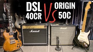 Video thumbnail for Origin 50C -vs- DSL 40CR - CRANKED MARSHALL Combo Comparison! by Johan Segeborn