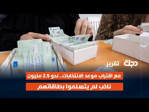 فيديو | مع اقتراب موعد الانتخابات.. نحو 2.5 مليون ناخب لم يتسلموا بطاقاتهم