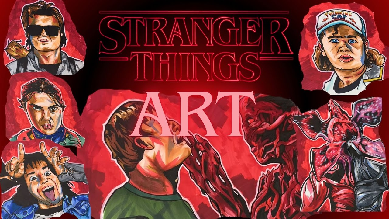 Drawing Stranger Things Characters! (Complete Art Compilation)
