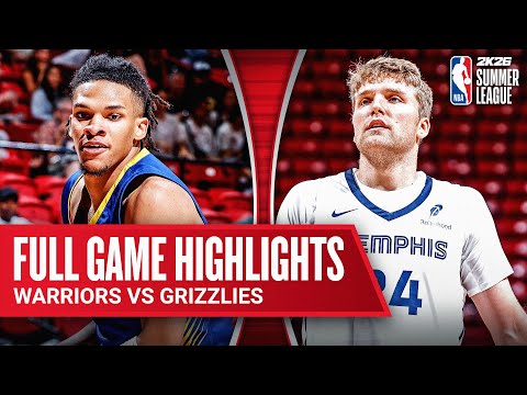 WARRIORS vs GRIZZLIES | NBA SUMMER LEAGUE | FULL GAME HIGHLIGHTS | July 15, 2025