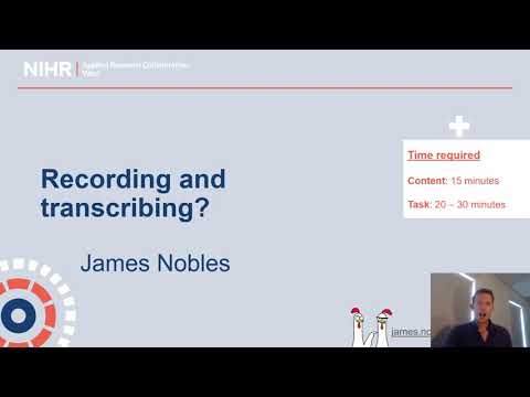 4. Introduction to qualitative evaluation - Recording or ...