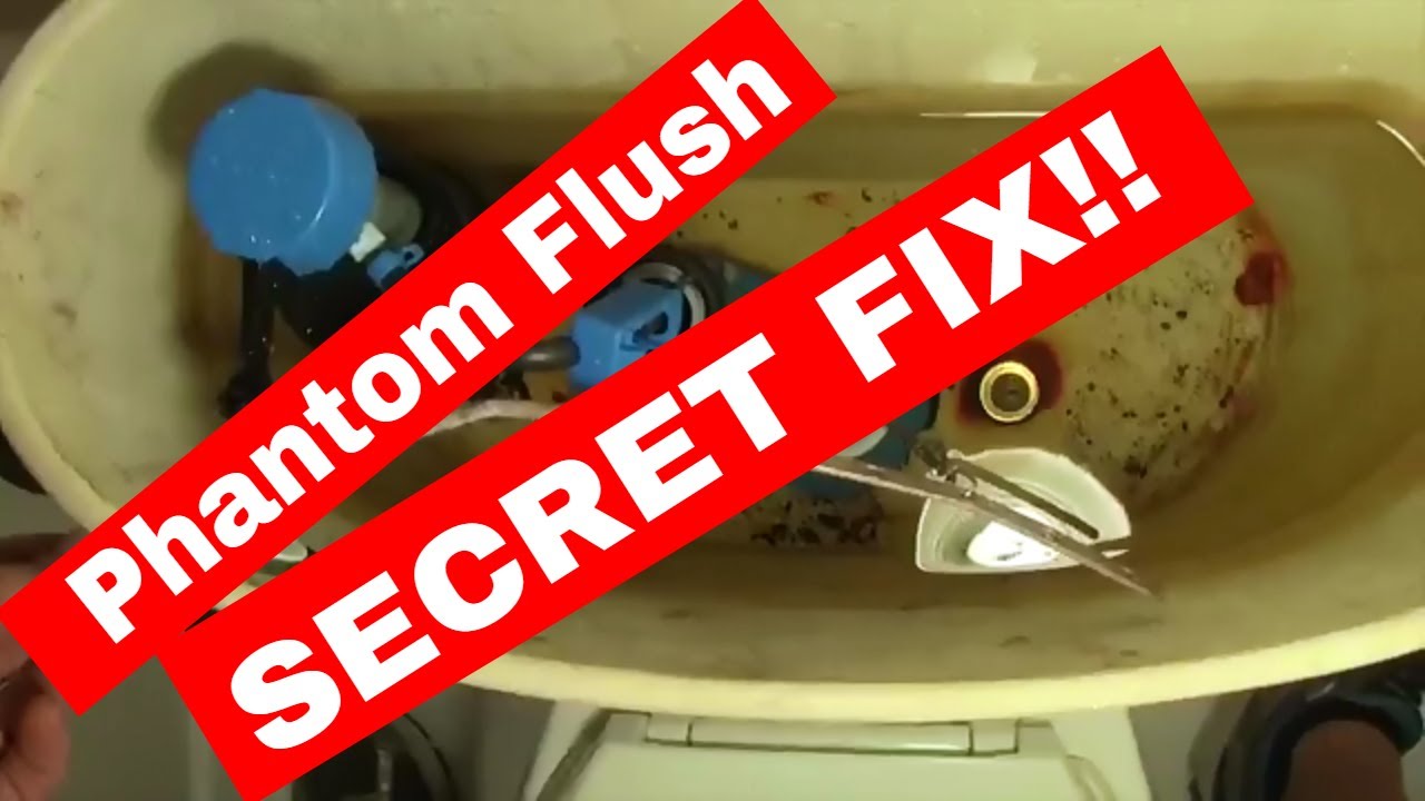 Toilet PHANTOM GHOST Flushing:  SECRET FIX! -- HINT:  NOT THE FLAPPER!