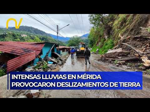 Lluvias en Mérida: Derrumbes bloquean vías en el municipio Antonio Pinto Salinas
