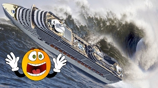 TOP 10 SHIPS in STORM and CRASH! Monster Waves! Incredible Video You Must See!