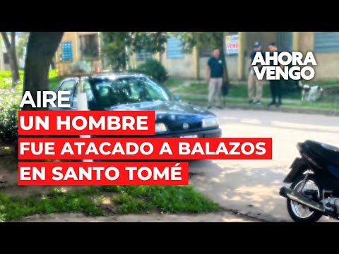 🔴 Ataque a tiros en Santo Tomé: Motociclista herido tras ser abordado por dos individuos 🔫😱