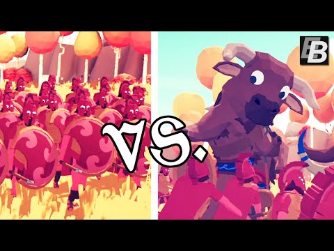 Spartans vs Minotaurs! Totally Accurate Battle Simulator Campaign Gameplay
