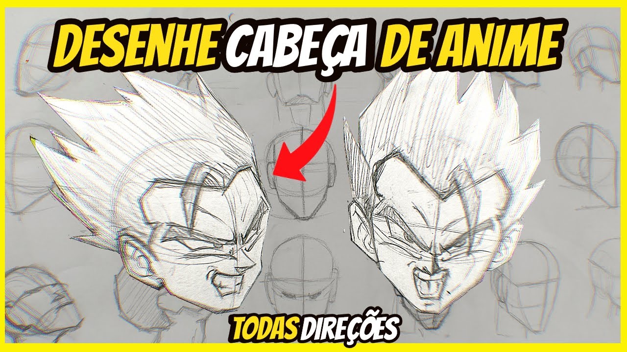Desenhe cabeça de ANIME em QUALQUER  ângulo!!! ( use método lommis)