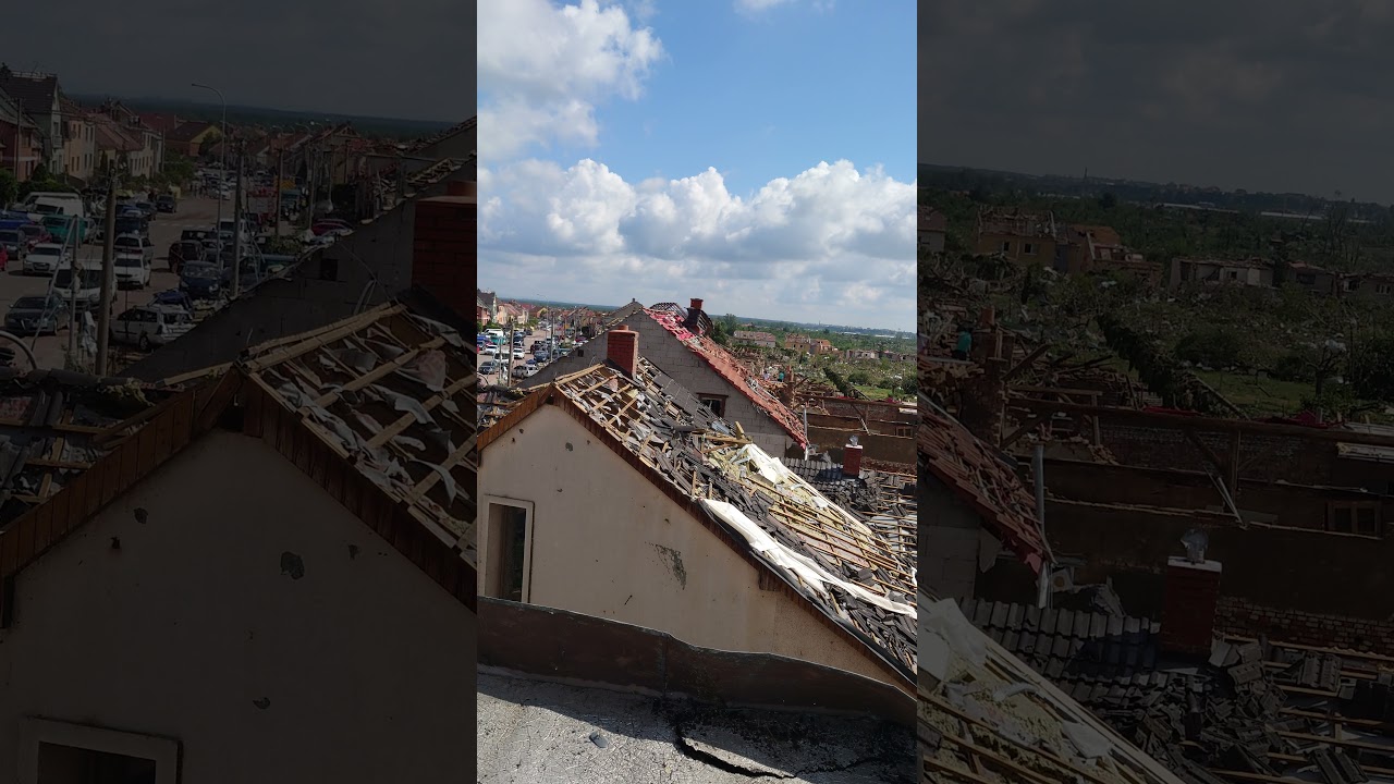 Outcome of tornado(F4) in Lužice, Czechia pt.2 #shorts