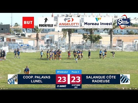 #SérieRugbyLive : Coopération Palavas Lunel / Salanque Côte Radieuse - Féd2 P3 - J2 - 18 Sep 2022