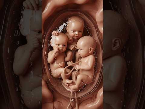 Triple Baby Movement in Womb 👶👶👶 | Rare Triplet Pregnancy September 7, 2025 #shorts #unbornbaby