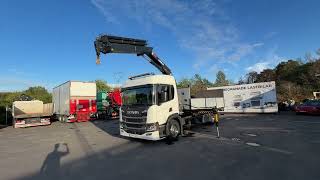 &Phi;&omicron;&rho;&tau;&eta;&gamma;ό &kappa;&alpha;&rho;ό&tau;&sigma;&alpha; Scania P320 Flatbed-truck + HIAB X-HiPro 162 E4, 2019 | &Alpha;&pi;&epsilon;&iota;&kappa;ό&nu;&iota;&sigma;&eta; 4 - Autoline