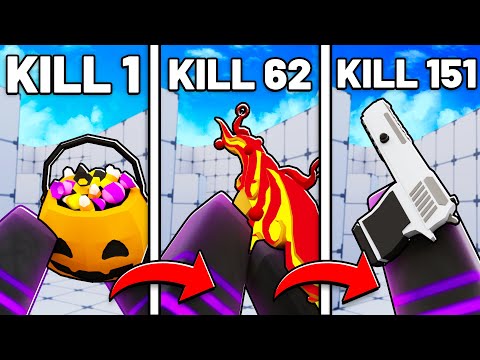 Getting A Kill With ALL 151 SKINS In Roblox Rivals..