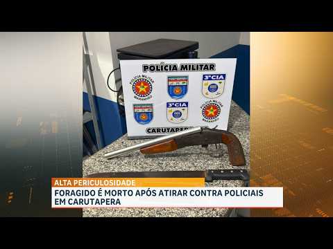 Foragido de alta periculosidade morre após confronto com policiais em Carutapera