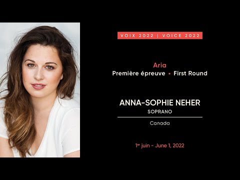 Anna-Sophie Neher | CMIM Voix/Voice 2022 | Première épreuve/First Round