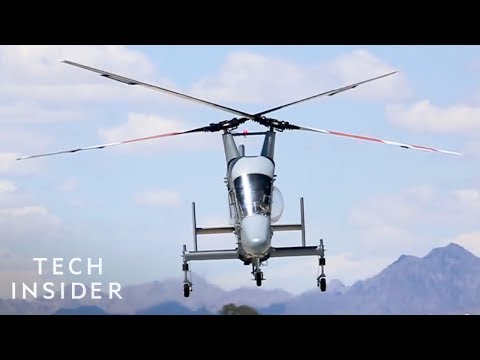 K-MAX Helicopter With Two Crossing Rotors Is Lighter And More Efficient