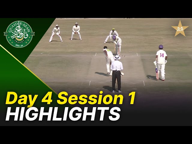 1st Session Highlights | Multan vs Bahawalpur | Day 4 | Quaid-e-Azam Trophy 2025-26 | PCB | M2P1S
