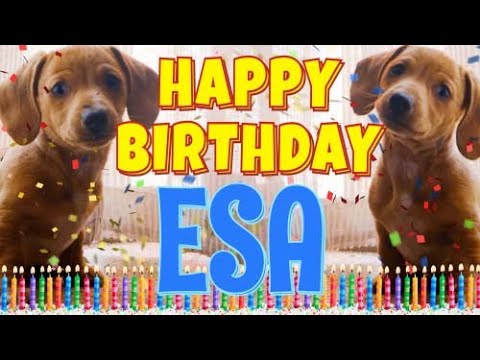 Happy Birthday Esa! ( Funny Talking Dogs ) What Is Free On My Birthday