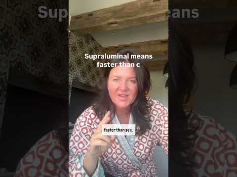 Supraluminal means faster than c