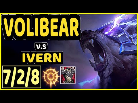 JANKOS (VOLIBEAR) vs IVERN - 7/2/8 KDA JUNGLE CHALLENGER GAMEPLAY - EUW