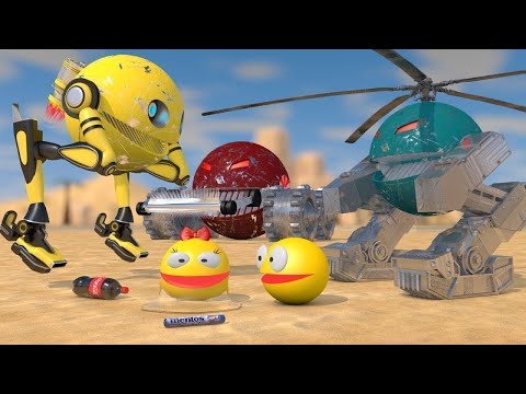 Pacman vs Monsters Adventures | Pacman Universe – Futuristic Robotic Characters 3D Animation