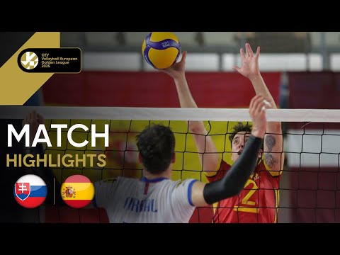  Highlights | Slovakia vs. Spain - CEV Volleyball European Golden League 2025 | Men 