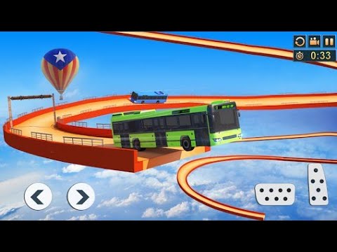 Impossible Bus Stunt driving 2022 - Maga Ramp Racing Driving Simulator Android gameplay