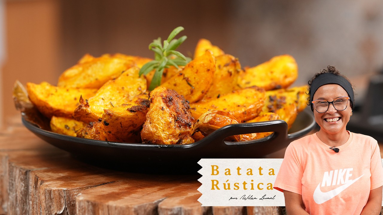 BATATA RÚSTICA NO FORNO, RÁPIDA E FÁCIL! Wilza Leonel