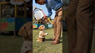 Poor puppy didn't have money to buy  a ticket, rich puppies made fun of him🥺💔#thepuppysquest