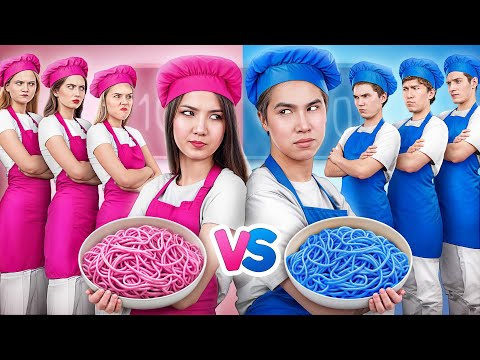 Boys VS Girls Cooking Challenge | Funny Kitchen Hacks by Multi DO Challenge