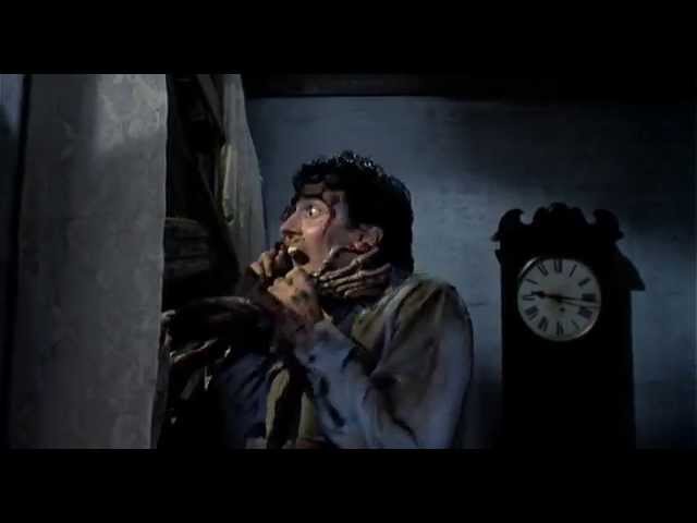 Vídeo relacionado con Evil Dead 2 Dead by Dawn Neon Collage Horror Movie Camiseta sin Mangas