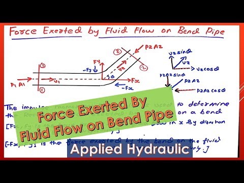 Force Exerted By Fluid Flow on Bend Pipe | Applied Hydraulics