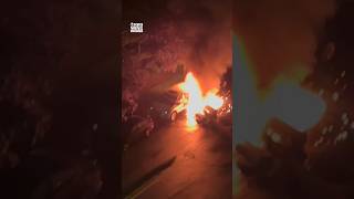 Transformer explosion sparks 7-car inferno, power outage in Hackensack