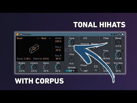 Tonal Hihats with Corpus | Melodic Techno | Ableton Live