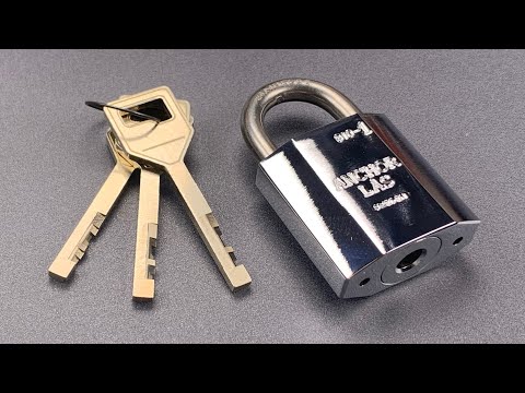 973】スウェーデンのアンカー Lås 810-1 南京錠 摘み取り ([973] Swedish Anchor Lås 810-1 Padlock Picked)