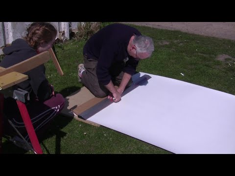 Just About Sailing April 2021- Finally, the Galley work starts. Starting with a Formica option test.