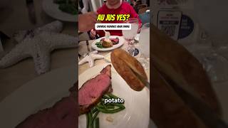Prime Rib Night on Carnival Radiance! Main Dining Room Dinner with Au Jus #food #cruise #travel