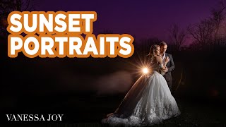 How to Shoot Wedding Photography Portraits at Sunset