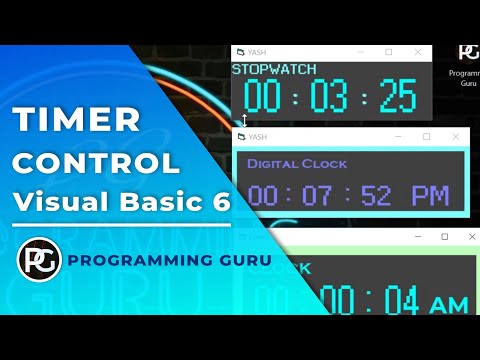 Visual Basic 6 0 Digital Clock Using Timer Control In Visual Basic 6 0 Tutorial