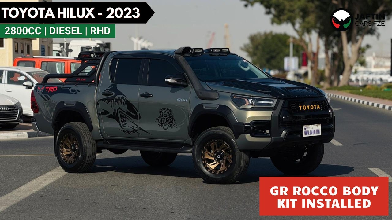 Toyota Hilux 2023 | 2.8L DIESEL | AUTOMATIC TRANSMISSION | RHD | GR ROCCO KIT INSTALLED | HEAVY 4X4 SPORTS BAR WI video