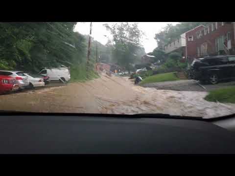 Pittsburgh Flooding 6/20/18 (Castle Shannon, Killarney Drive)