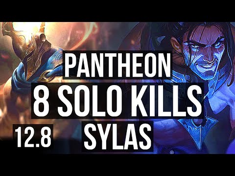 PANTHEON vs SYLAS (MID) | 8 solo kills, Legendary, 900K mastery, 300+ games | BR Diamond | 12.8