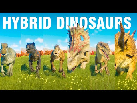 Hybrid Dinosaurs Speed Race in Jurassic World Evolution 2 included Stegoceratops, Spinoraptor