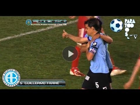 Gol Farré. Argentinos 1 Belgrano 3. Torneo Inicial 2013. Fecha 10. Fútbol Para Todos.