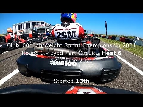 Club 100 - Lydd Kart Circuit R3 LW Sprints Heat 6 2021 - Ami Breacher