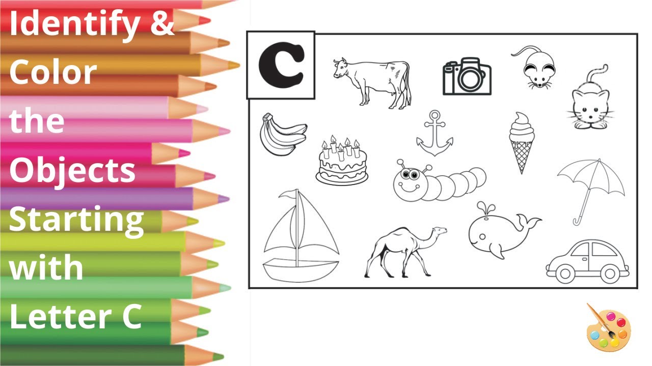 Putar video Color the objects beginning with Letter C | C for CAT | A to Z | #32 sekarang Color the objects beginning with Letter C | C for CAT | A to Z | #32